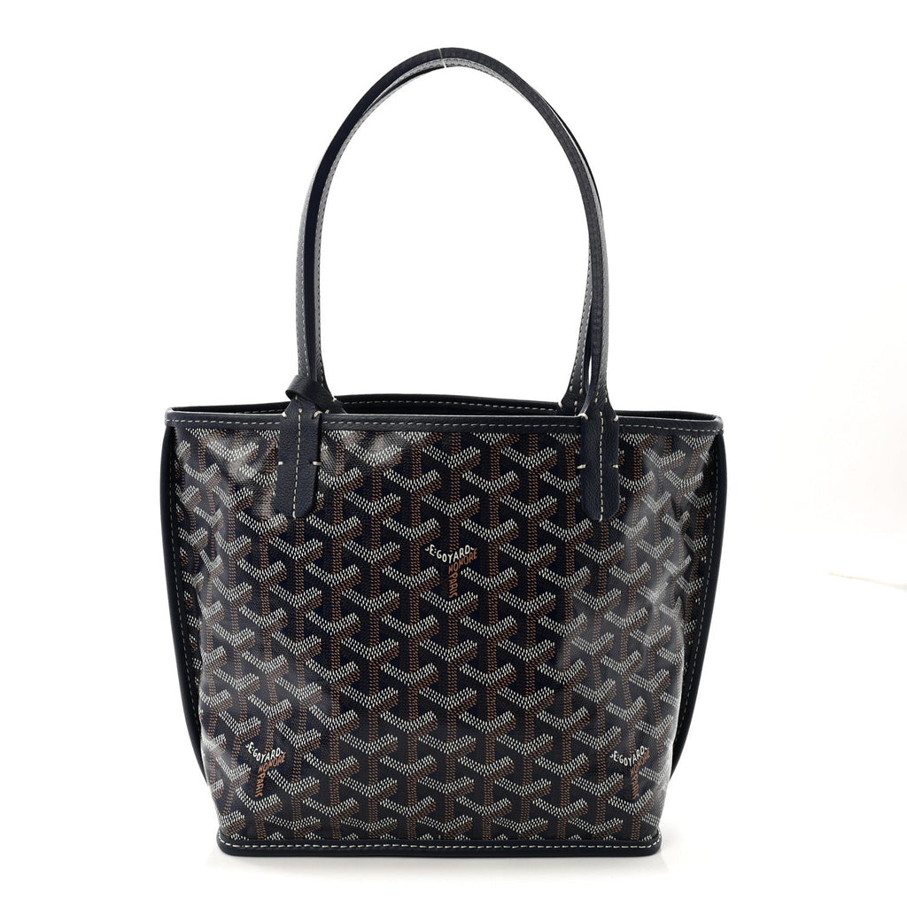 Goyardine Reversible Mini Anjou Navy