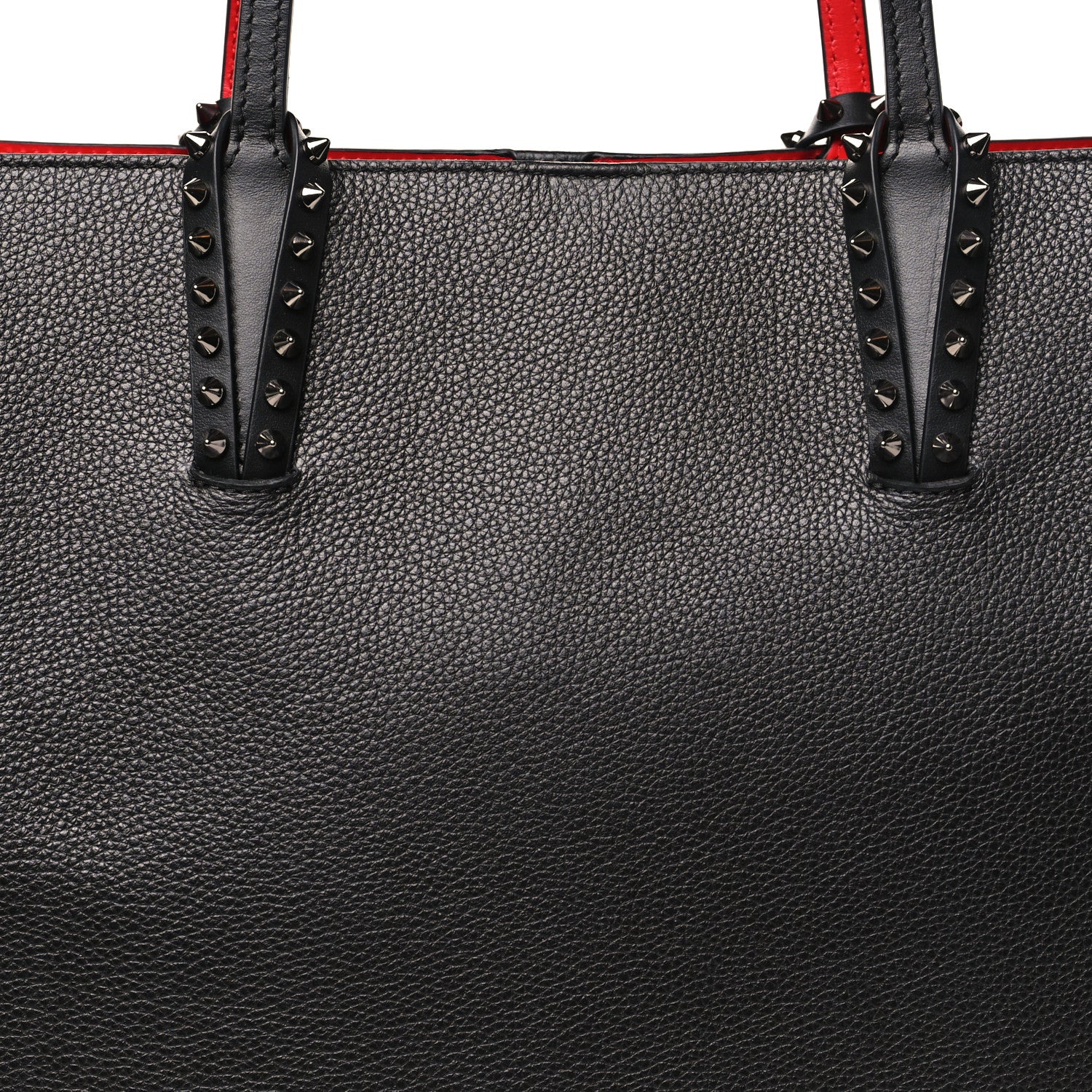 Calfskin Spikes East West Cabata Tote Black