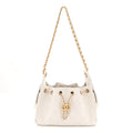 Caviar Quilted Mini Chanel 25 Handbag White
