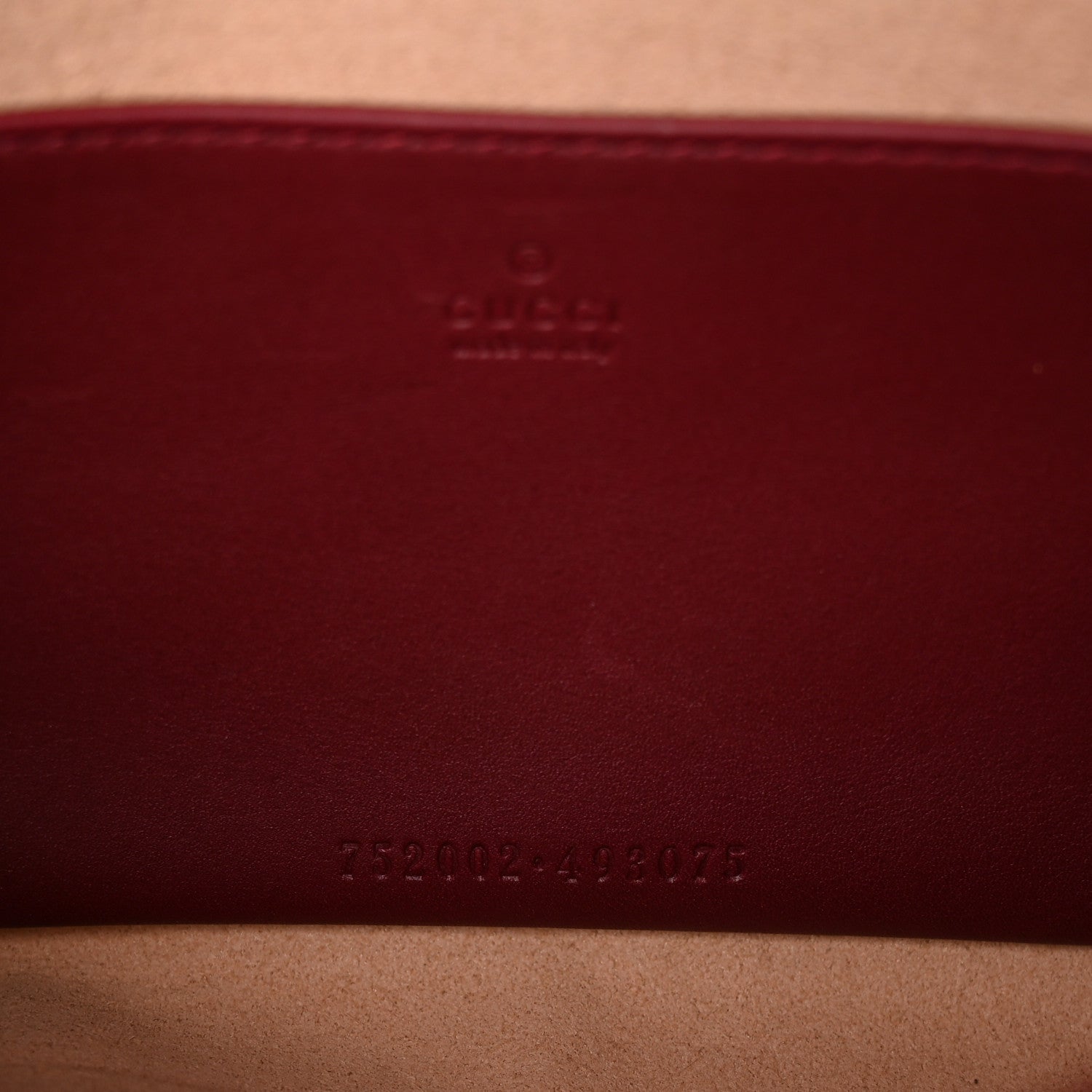 GG Supreme Monogram Azalea Calfskin Horsebit 1955 Mini Bag Beige Ebony Rosso Ancora