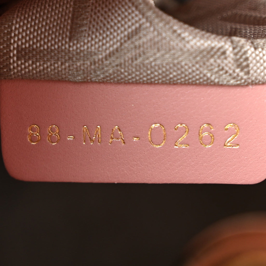 Lambskin Cannage Small My ABCDior Lady Dior Pink