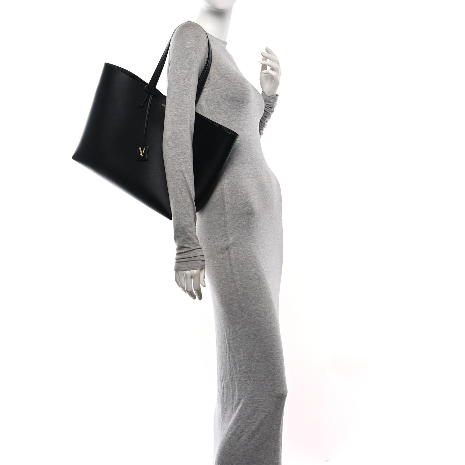 Calfskin Virtus Tote Black