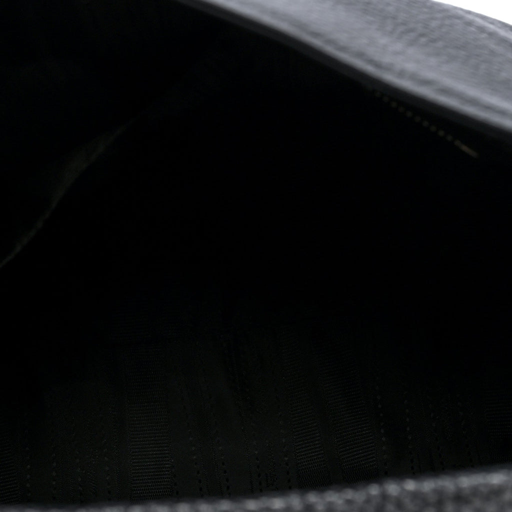 Grained Calfskin Medium Sofia Satchel Black