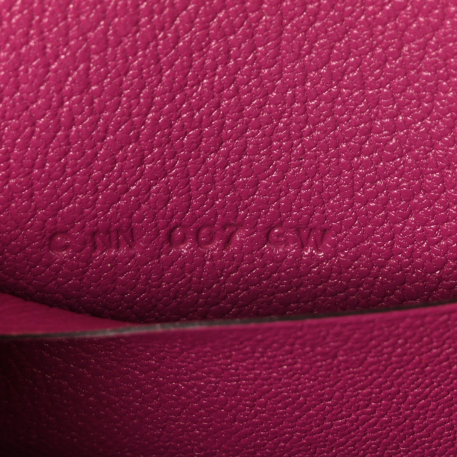 Chevre Mysore Enamel Mini Cinhetic Wallet  Rose Pourpre