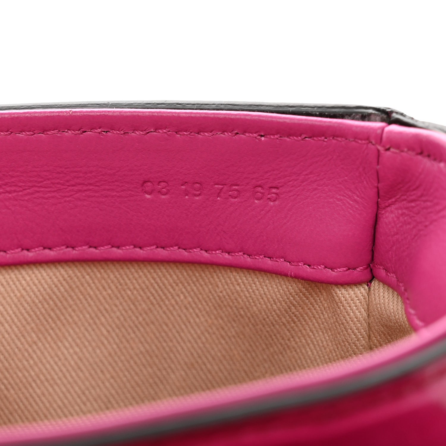 Calfskin Crocodile Embossed Mini C Bag Pink