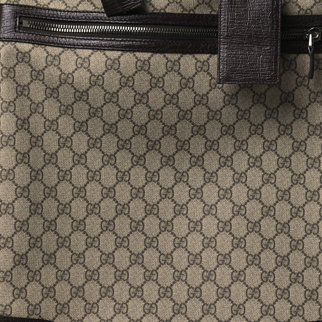 GG Plus Monogram Small Web Trolley Brown