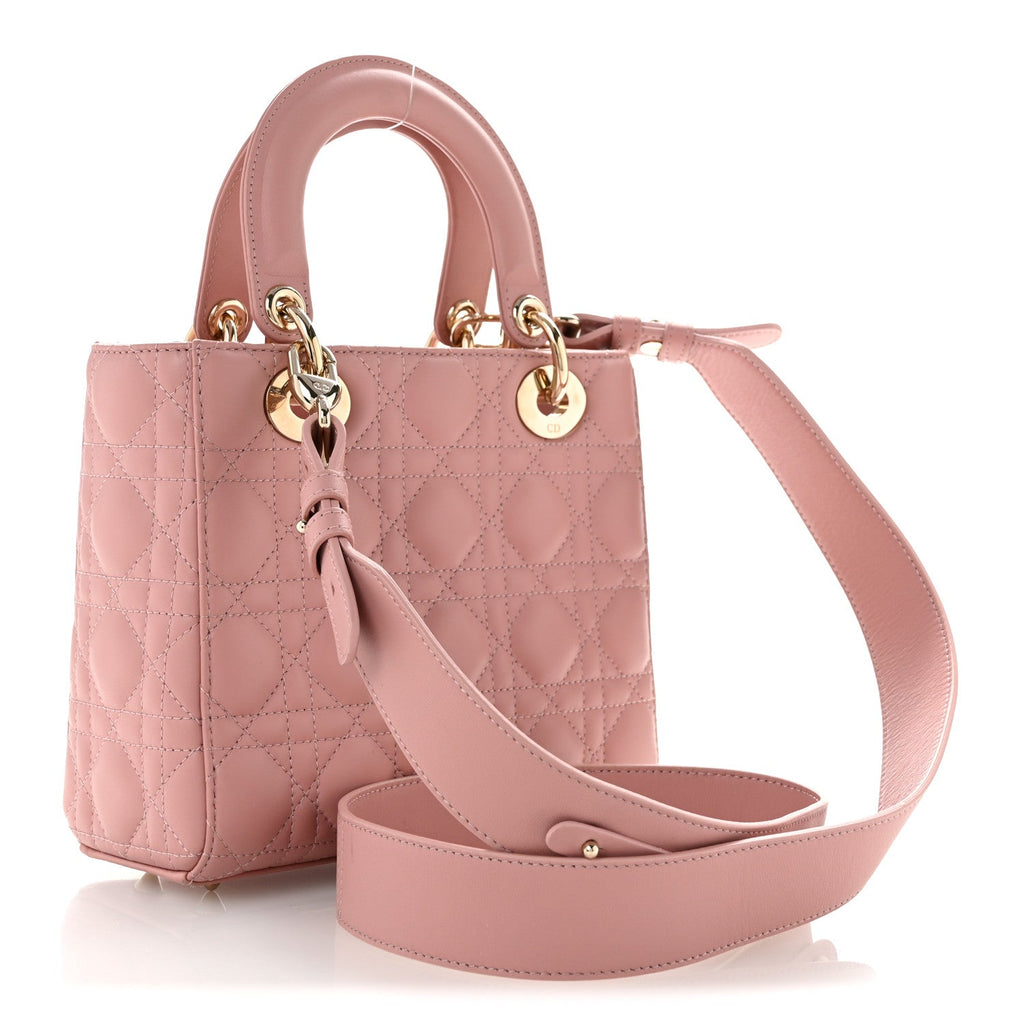 Lambskin Cannage Small My ABCDior Lady Dior Pink
