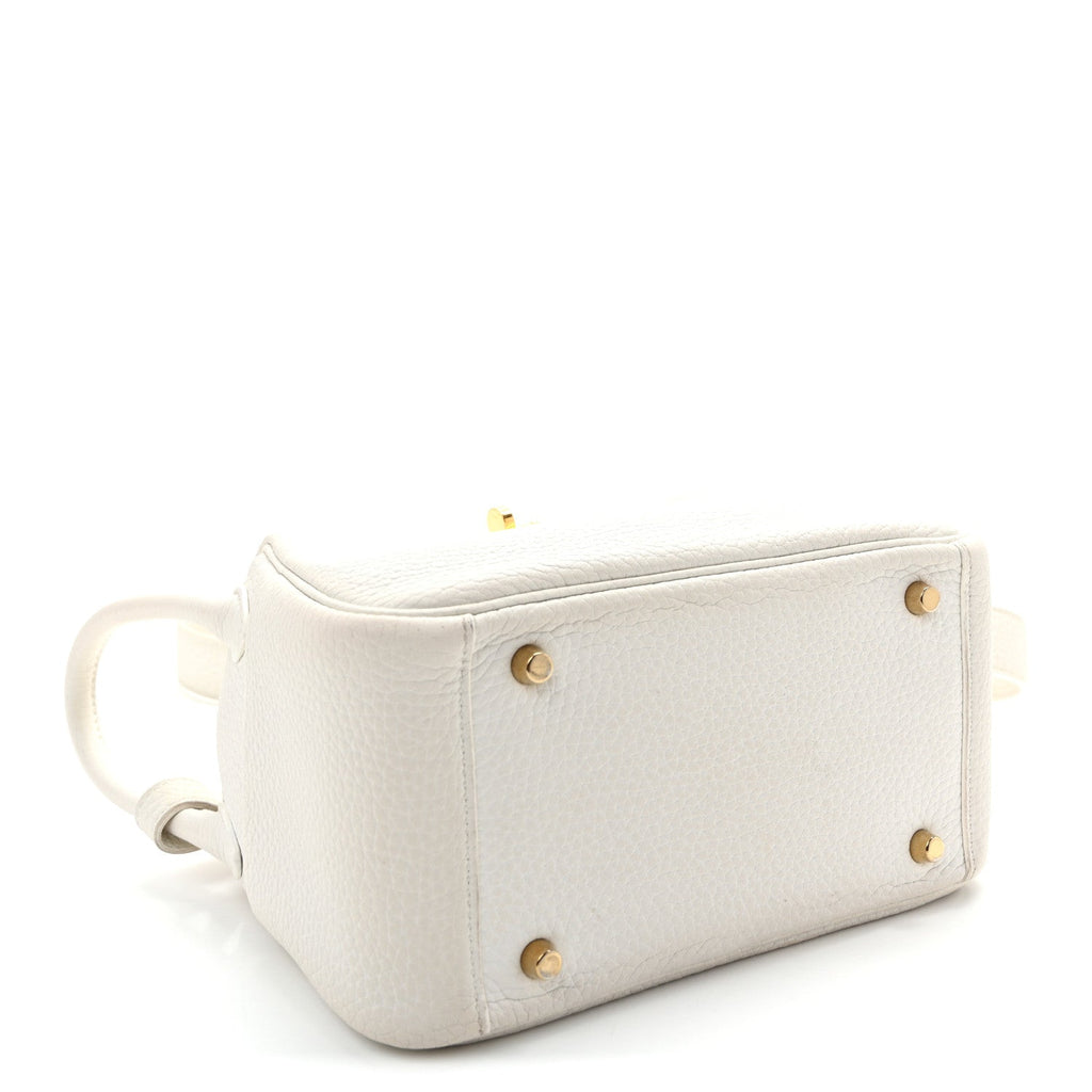 Taurillon Clemence Mini Lindy 20 New White