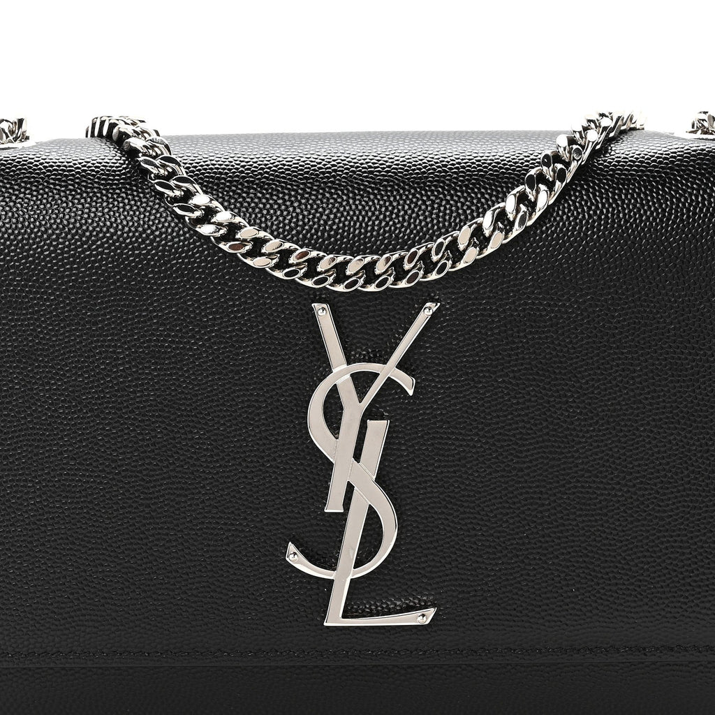 Grain De Poudre Small Monogram Kate Satchel Black