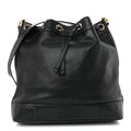 Caviar CC Drawstring Shoulder Bag Black