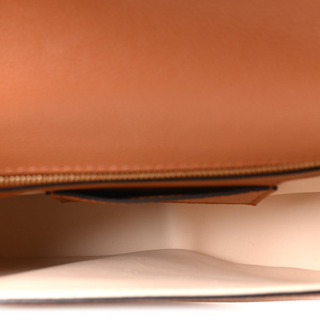 Grained Calfskin LV Pont 9 Soft MM Golden Siena