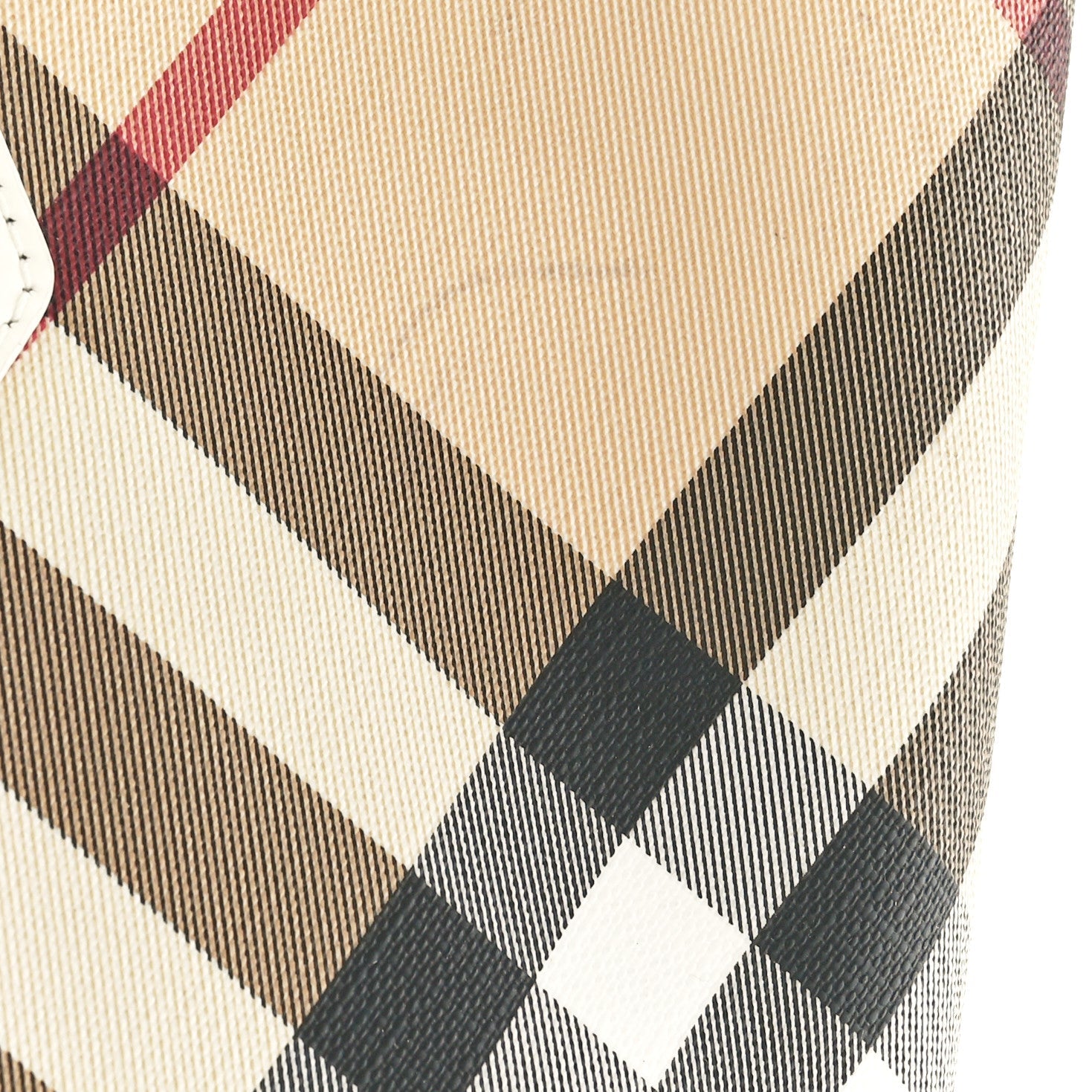 Nova Check Large Nickie Tote White