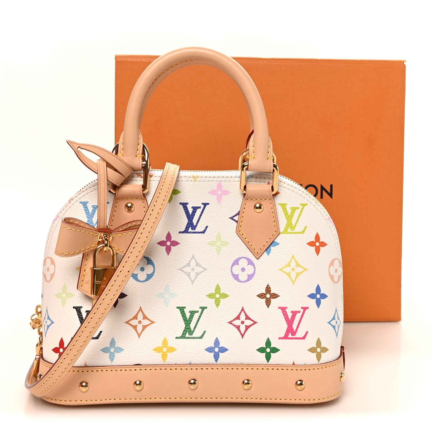 LV x TM Monogram Multicolor Alma BB White