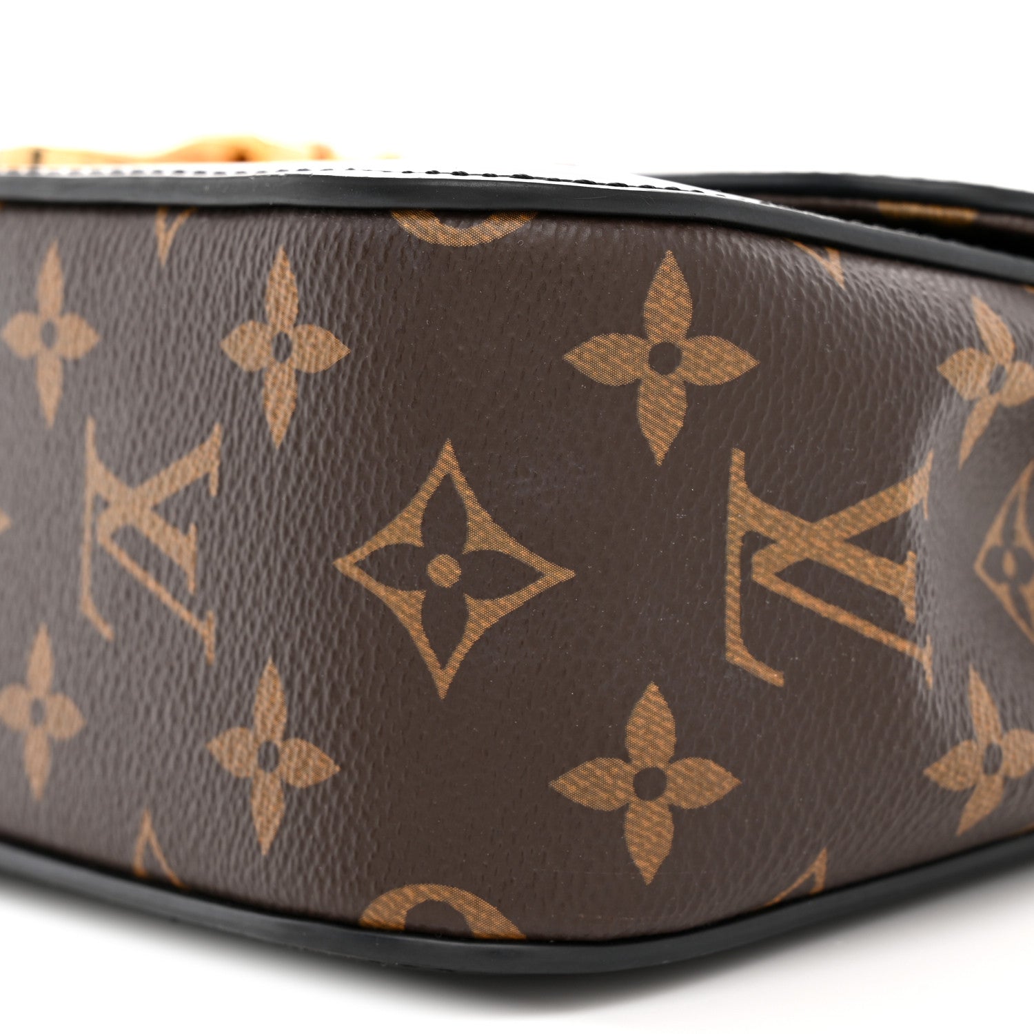 Patent Calfskin Monogram Cherrywood BB Black