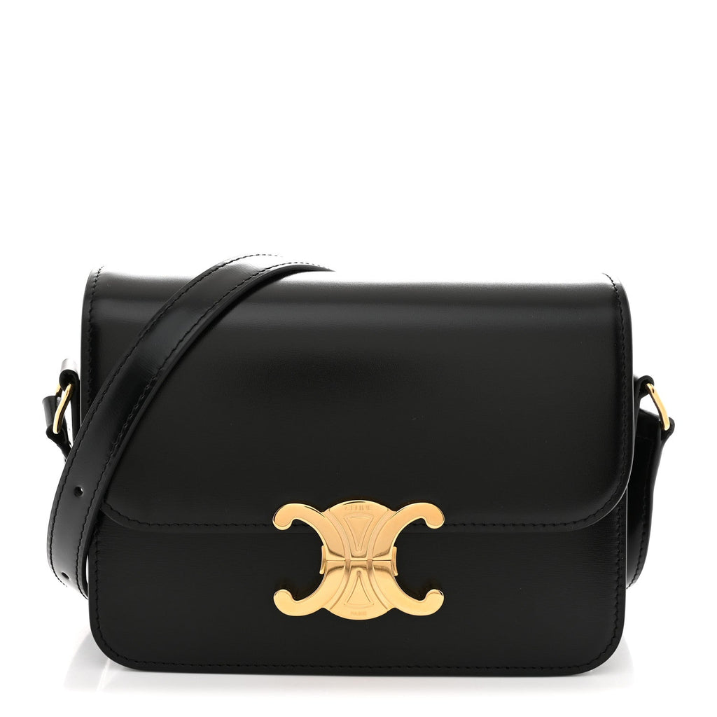 Shiny Calfskin Teen Triomphe Black