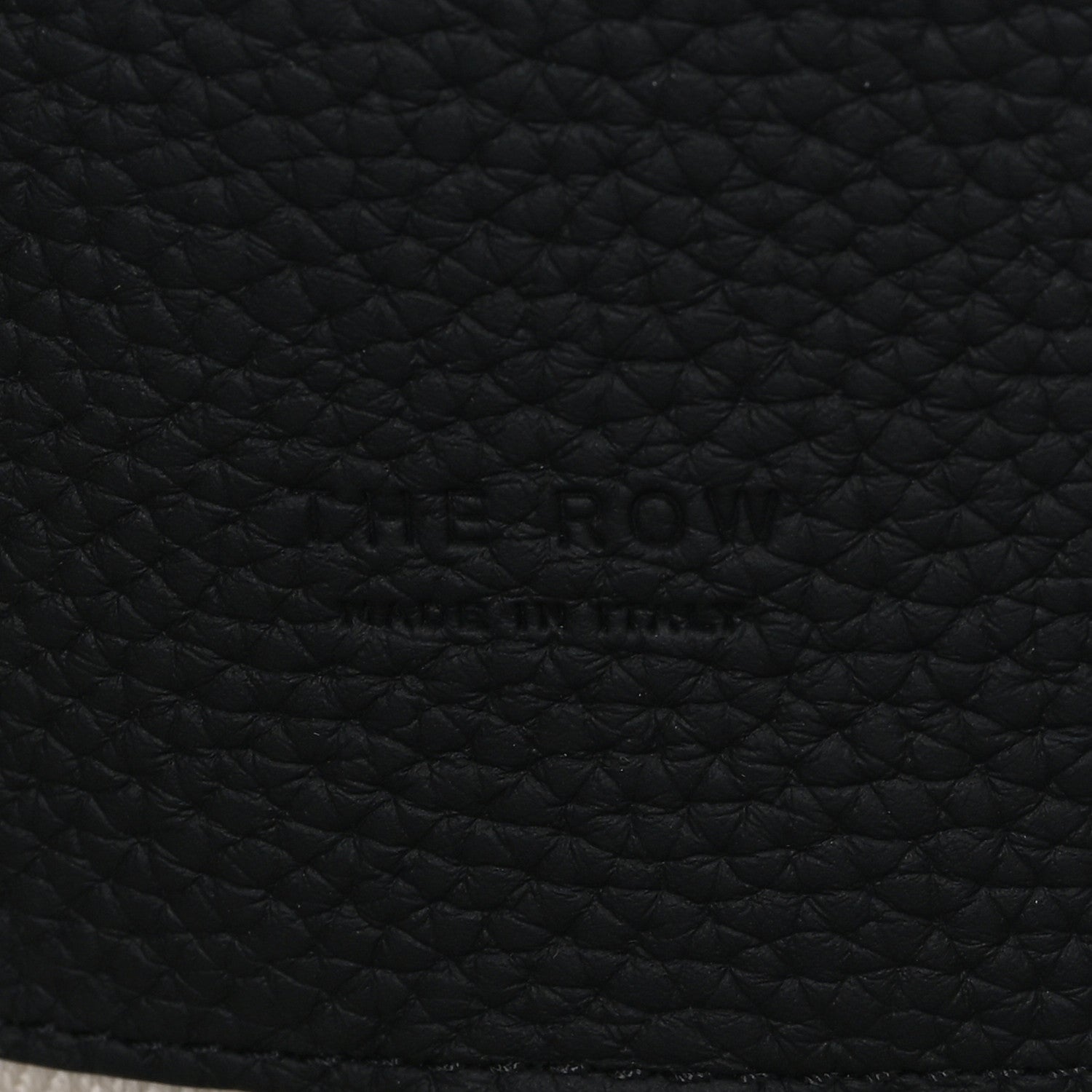Matte Grained Calfskin Marlo Tote Black