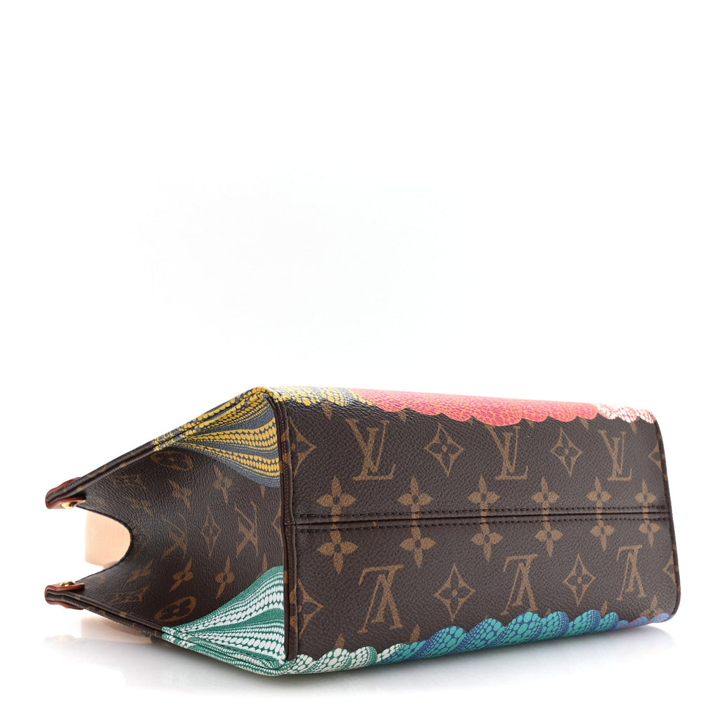 LV X YK Monogram Pumpkin Onthego PM Multicolor