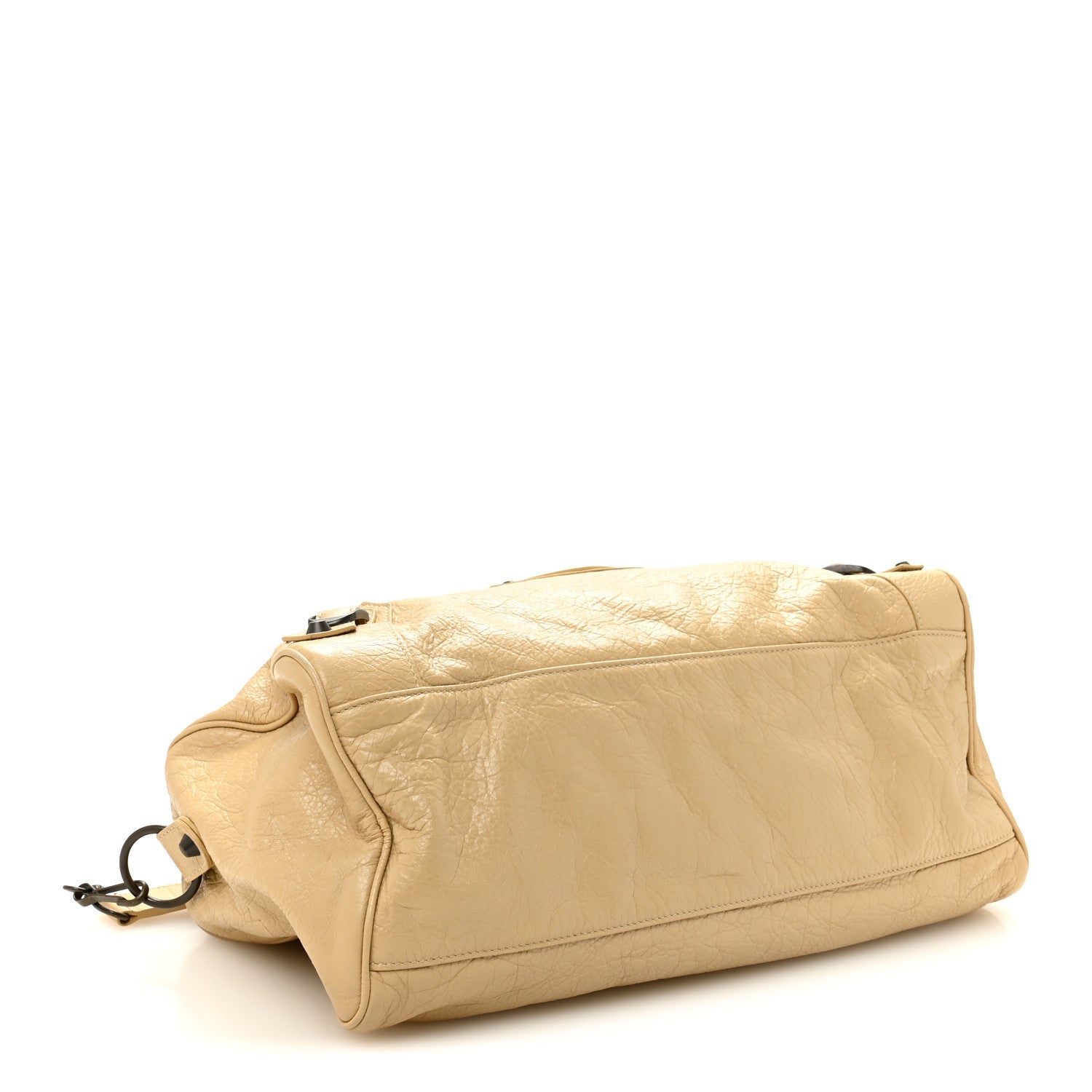 Agneau Classic Hardware Maxi Twiggy Beige Sahara