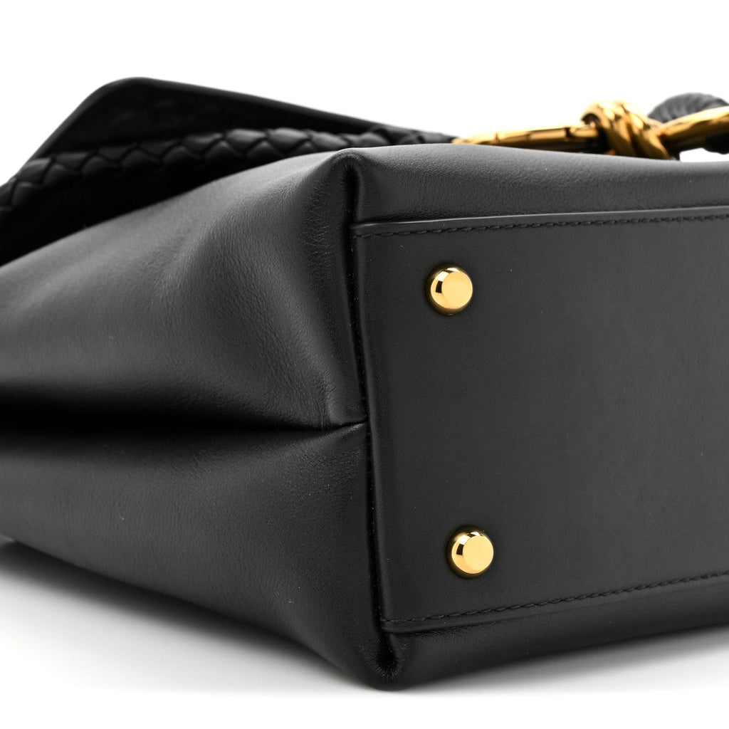 Silky Calfskin Small Ciao Ciao Black