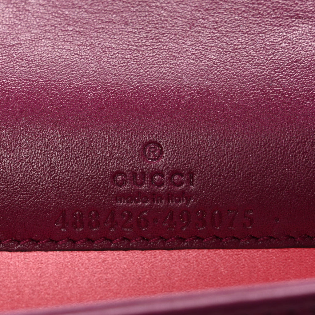 Velvet Matelasse GG Marmont Mini Bag Fuchsia Violet Cyclamen