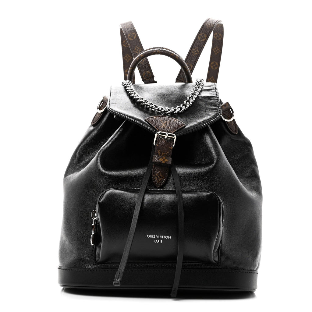 Lambskin Monogram Montsouris Vibe PM Black