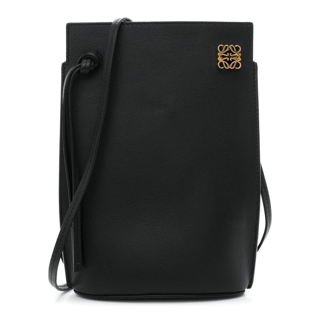 Smooth Calfskin Dice Pocket Black