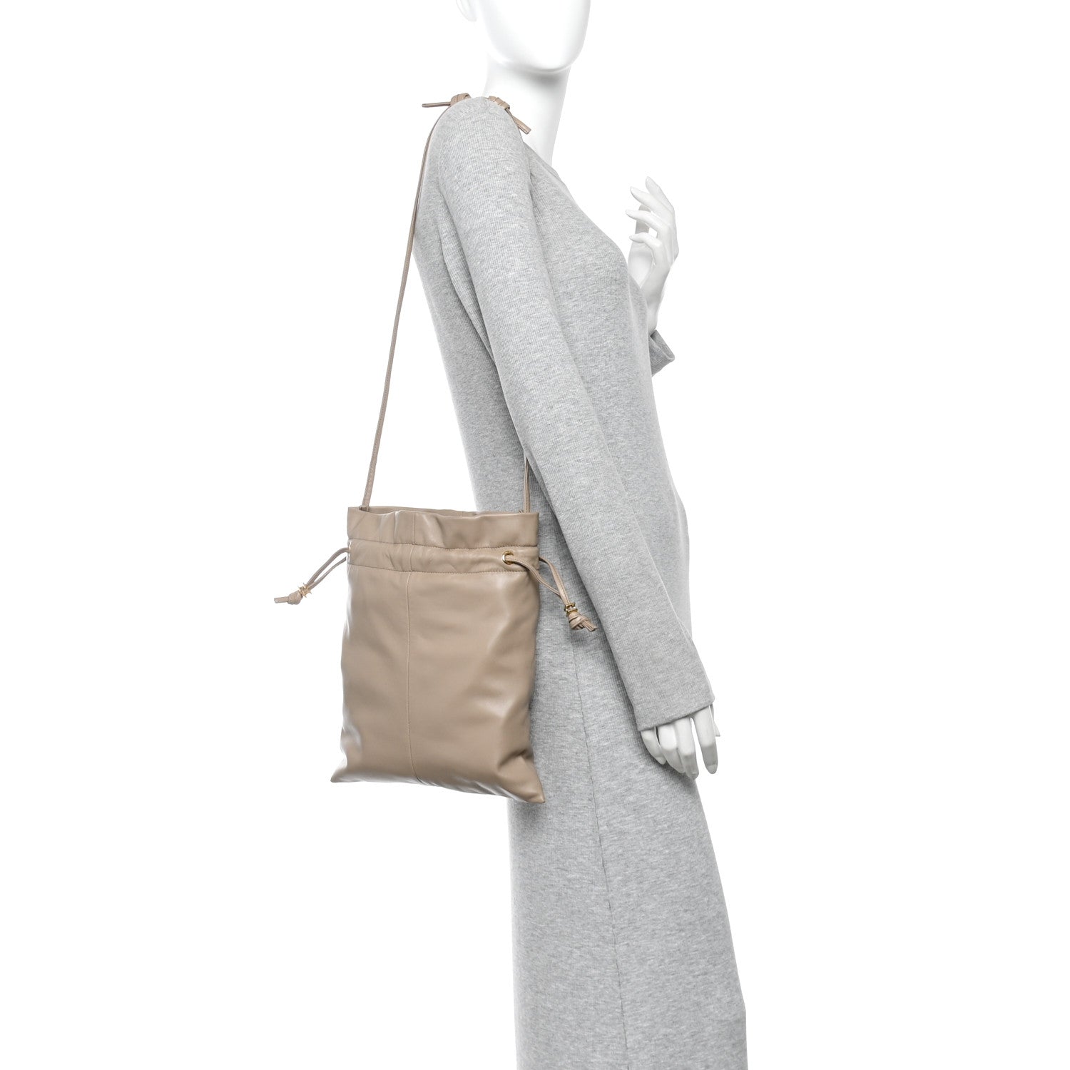 Lambskin Small Crystal Pouch Safari