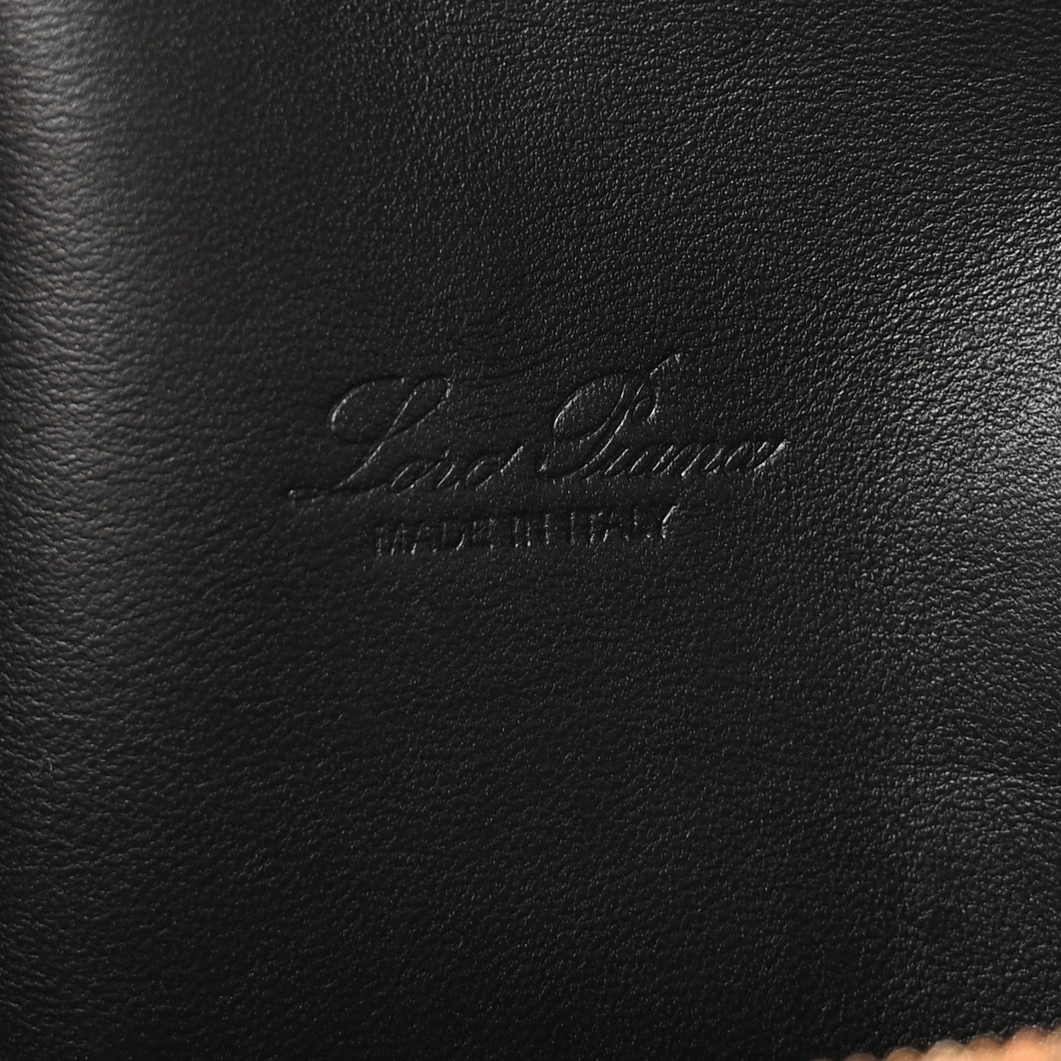Grained Calfskin L19 Extra Pocket Pouch Black