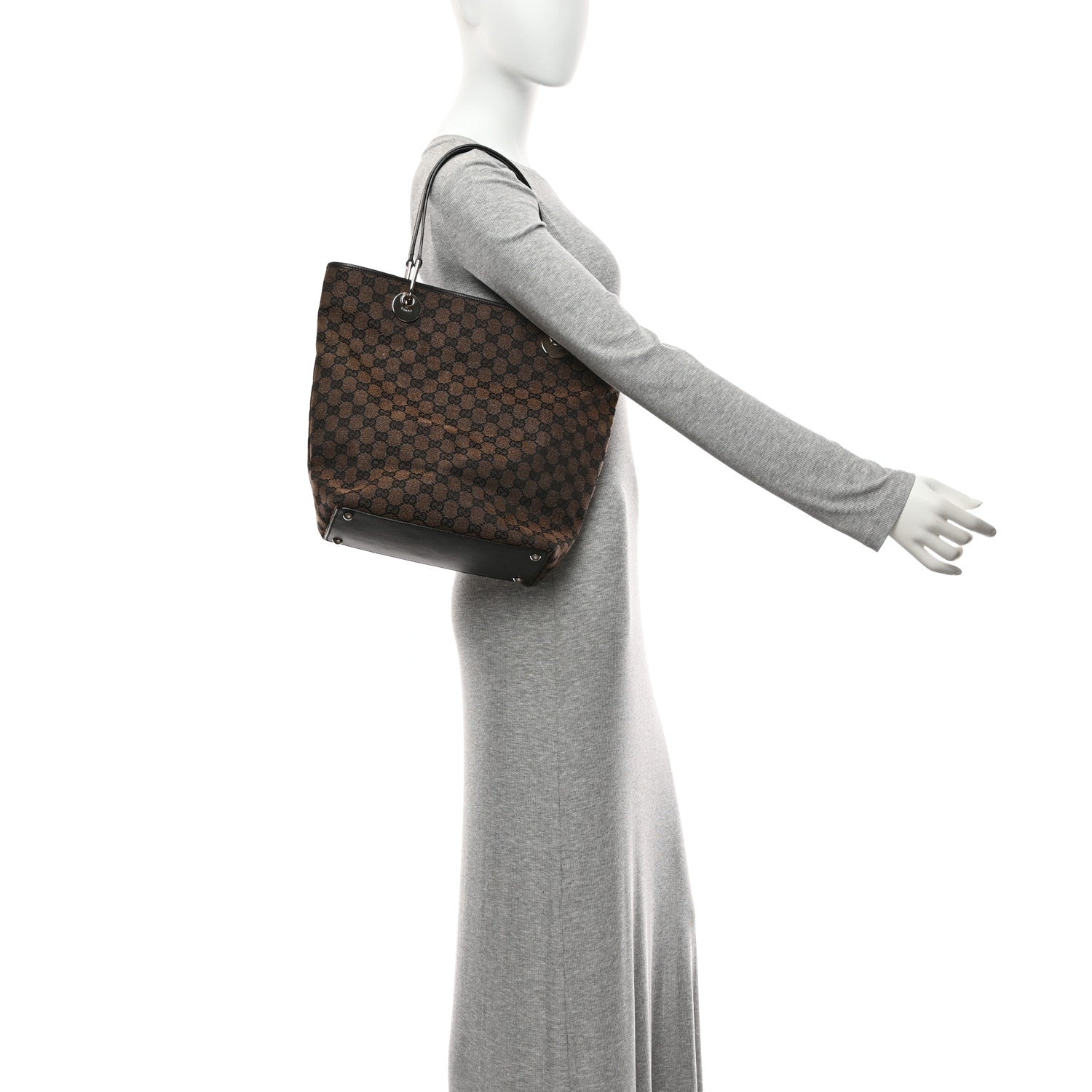 Monogram Large Eclipse Tote Dark Brown