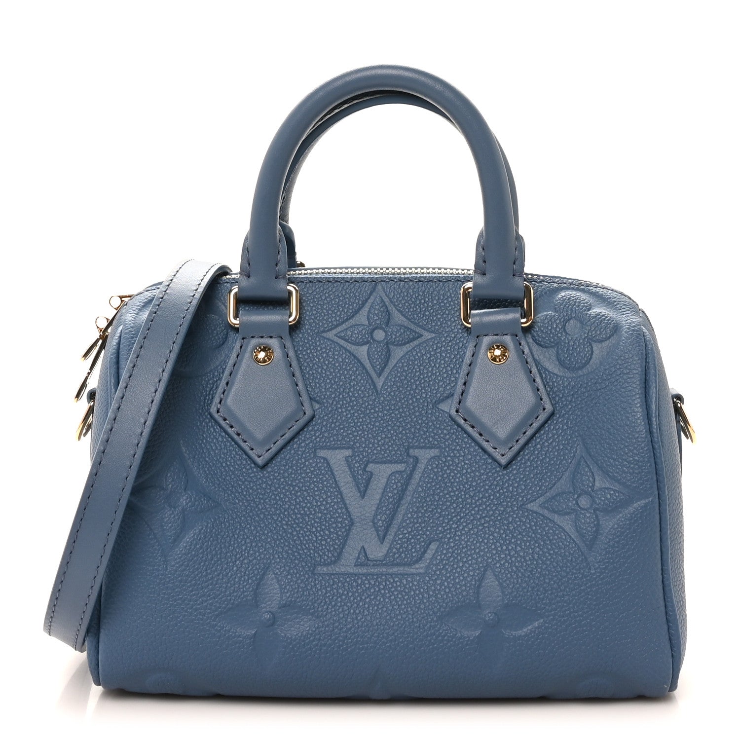 Empreinte Monogram Giant Speedy Bandouliere 20 Blue Jean