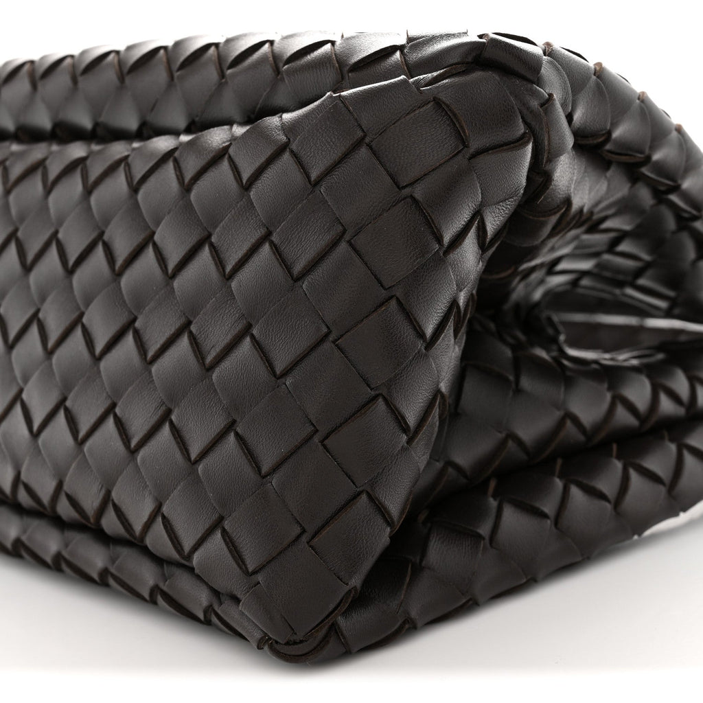 Nappa Intrecciato Small Campana Shoulder Bag Fondant