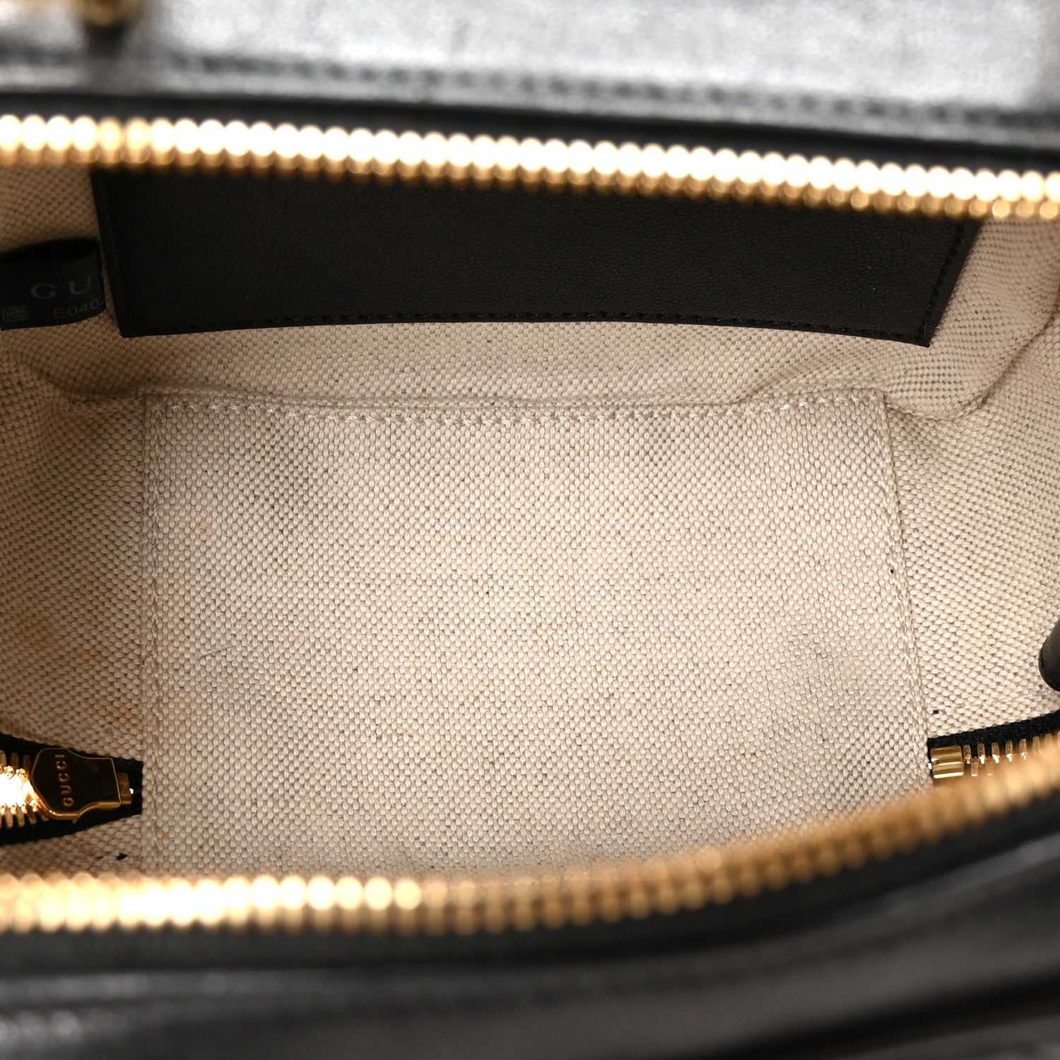 Sakai Be Green Calfskin Diagonal Stitched Blondie Top Handle Bag Black