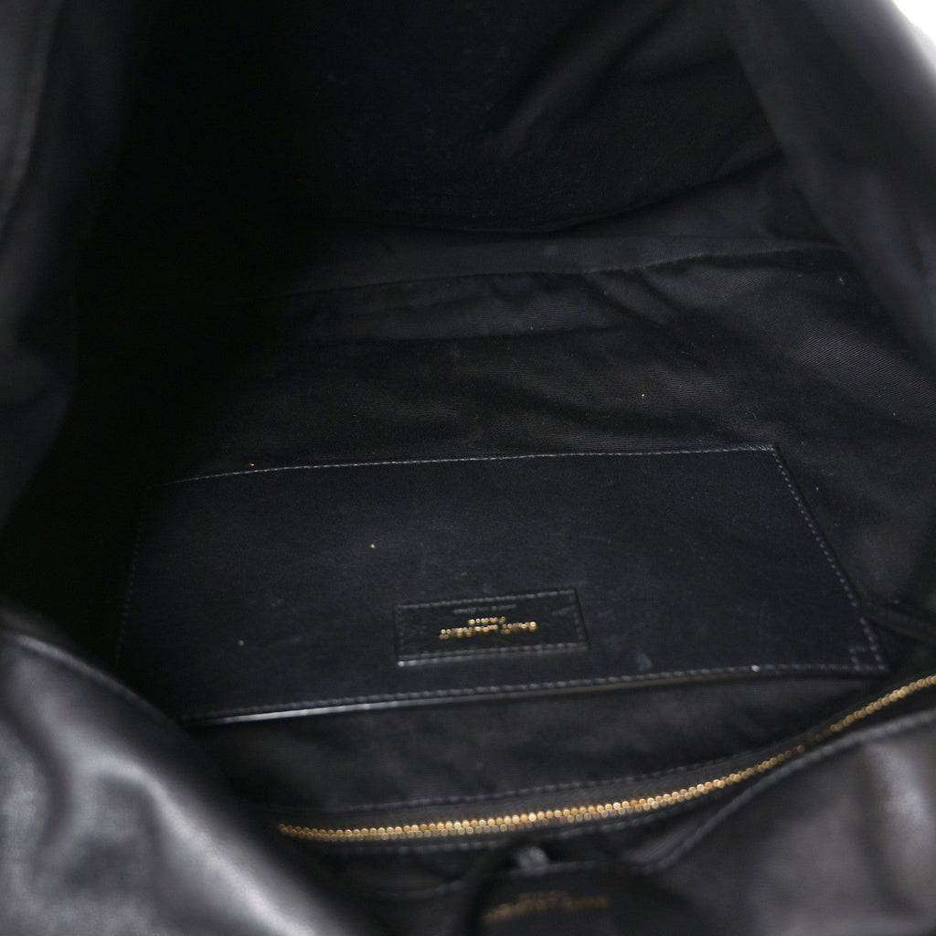 Lambskin Matelasse Monogram Large Jamie 4.3 Black