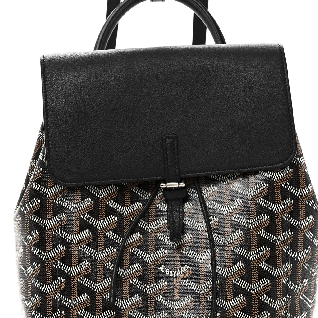 Goyardine Calfskin Mini Alpin Backpack Black