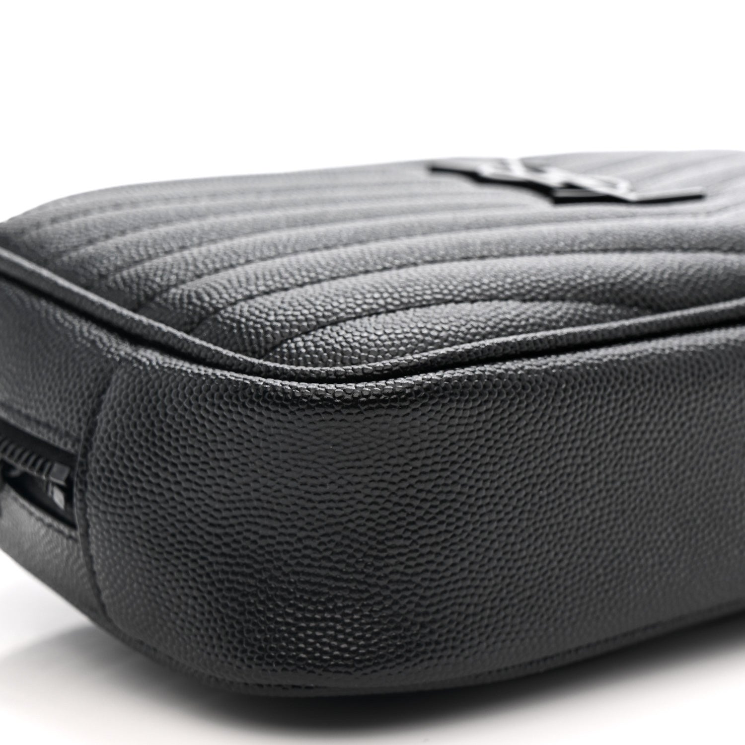 Grain De Poudre Matelasse Monochrome Monogram Mini Lou Camera Bag Black