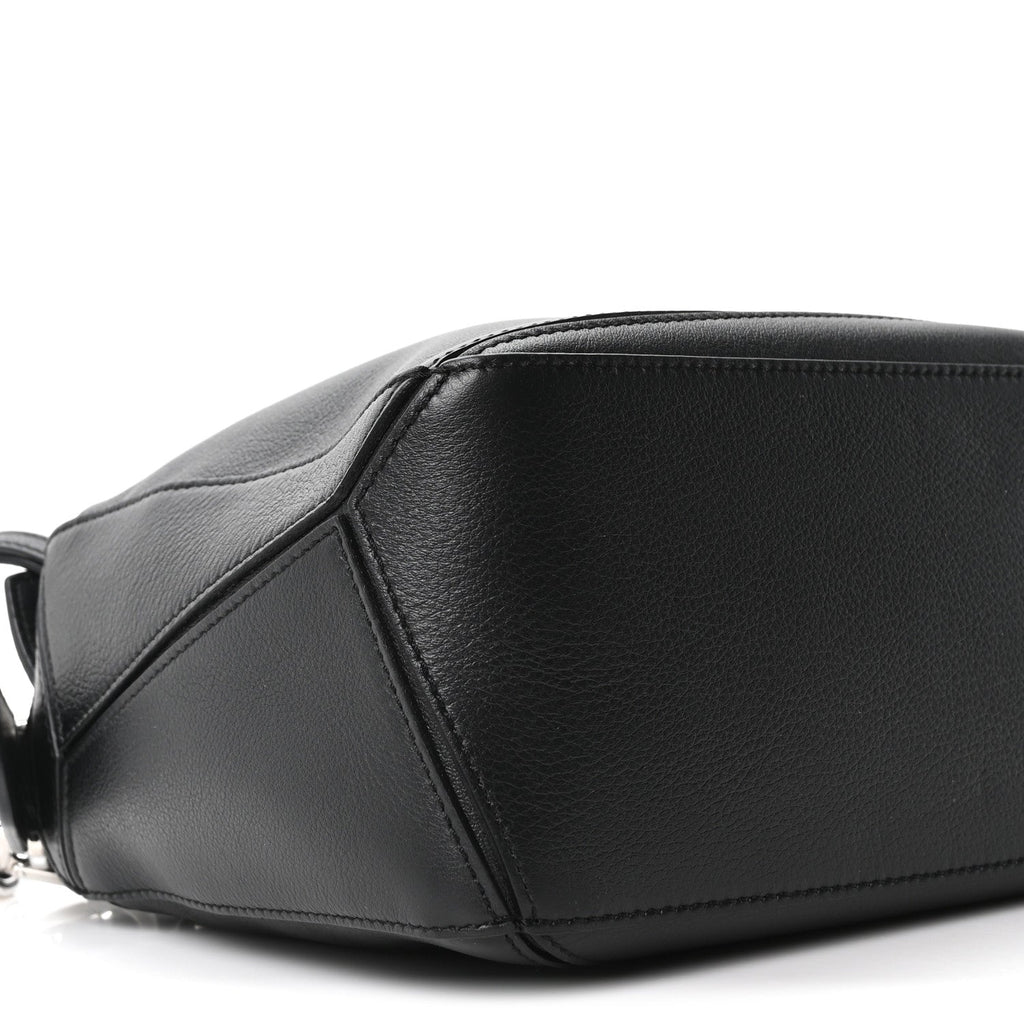 Calfskin Small Puzzle Bag Black