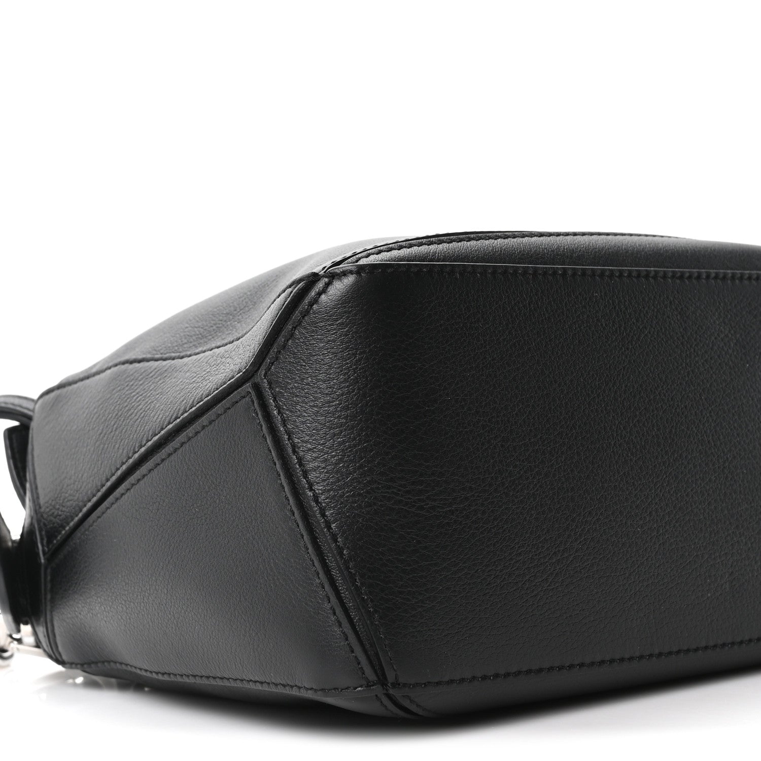 Calfskin Small Puzzle Bag Black