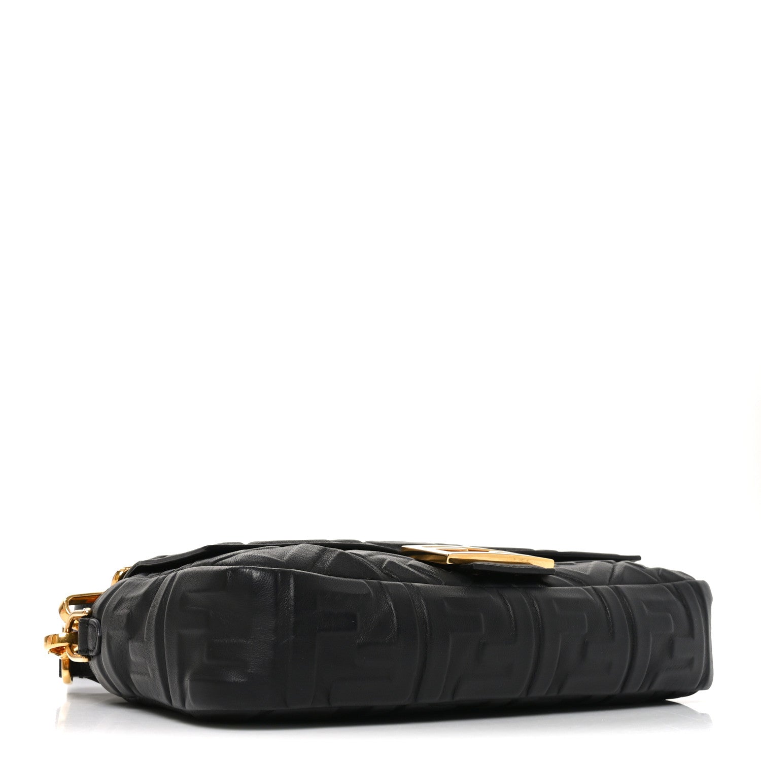 Nappa FF 1974 Embossed Baguette Black