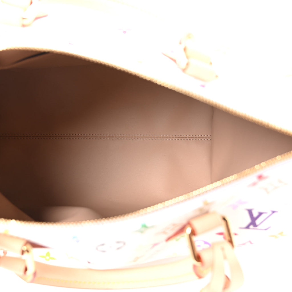 LV X TM Monogram Multicolor Speedy Soft 30 White