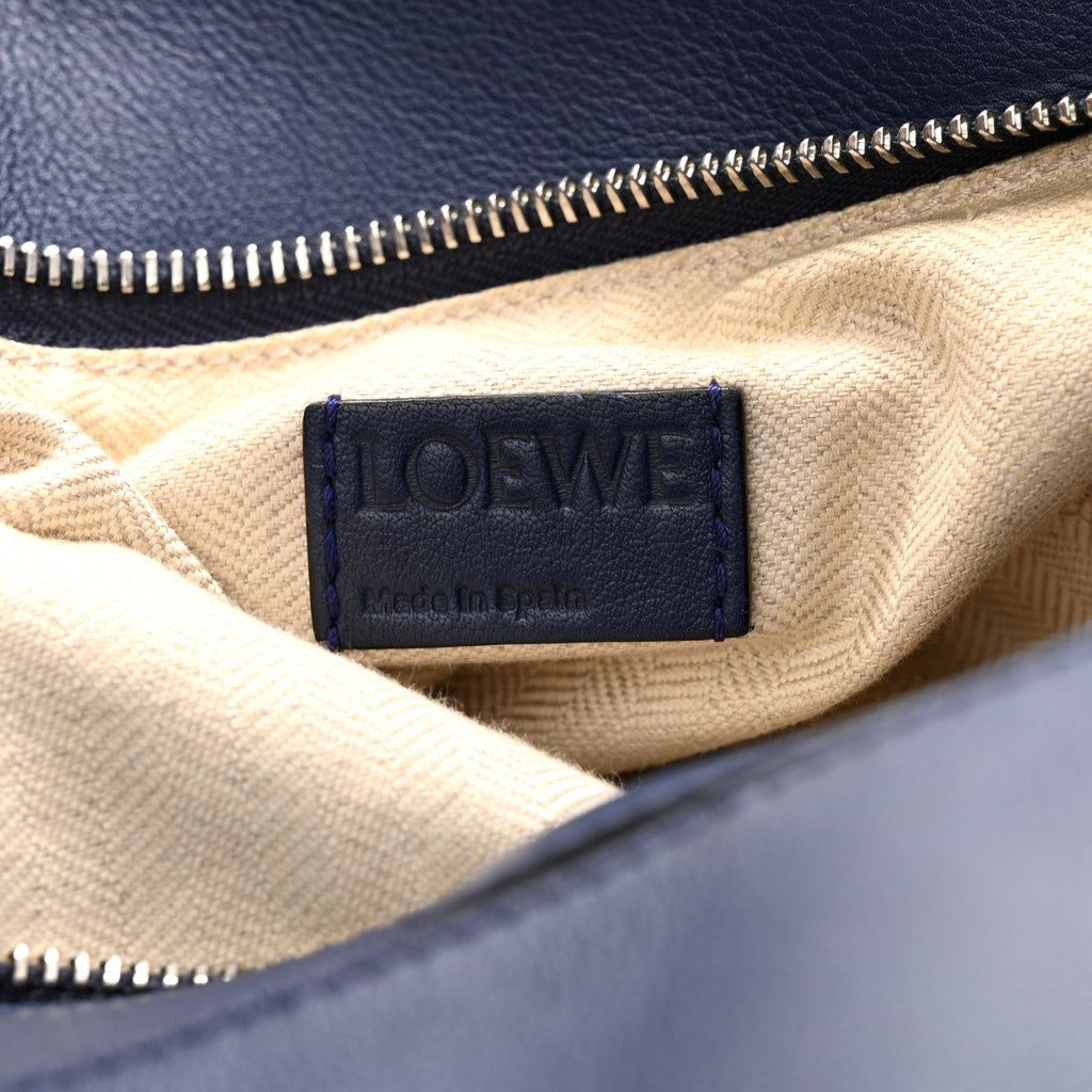 Calfskin Medium Puzzle Bag Marine