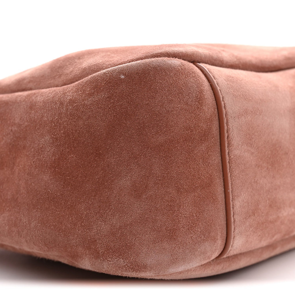 Suede Calfskin Small Le 5 A 7 Soft Hobo Barley Pink