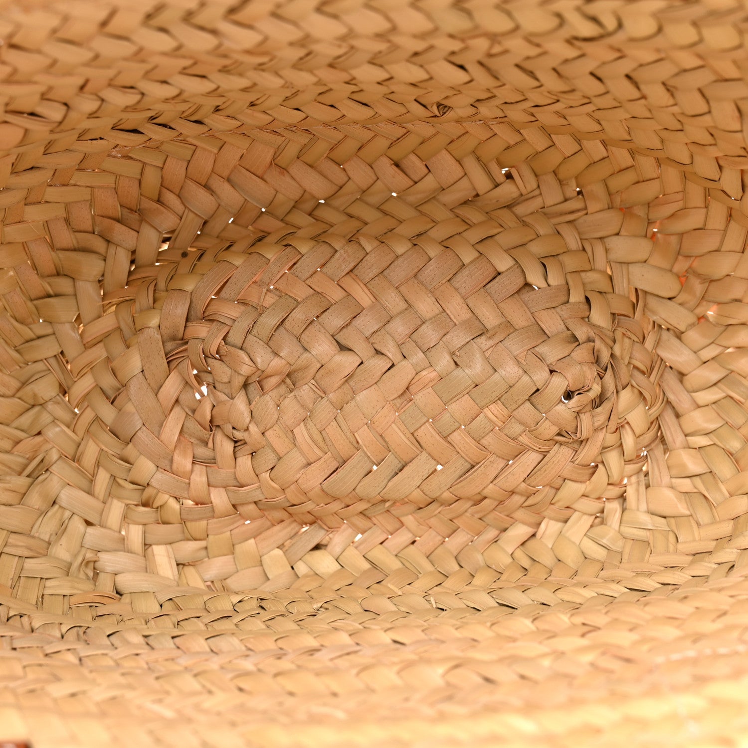 Raffia Small Basket Tote Bag Natural Tan