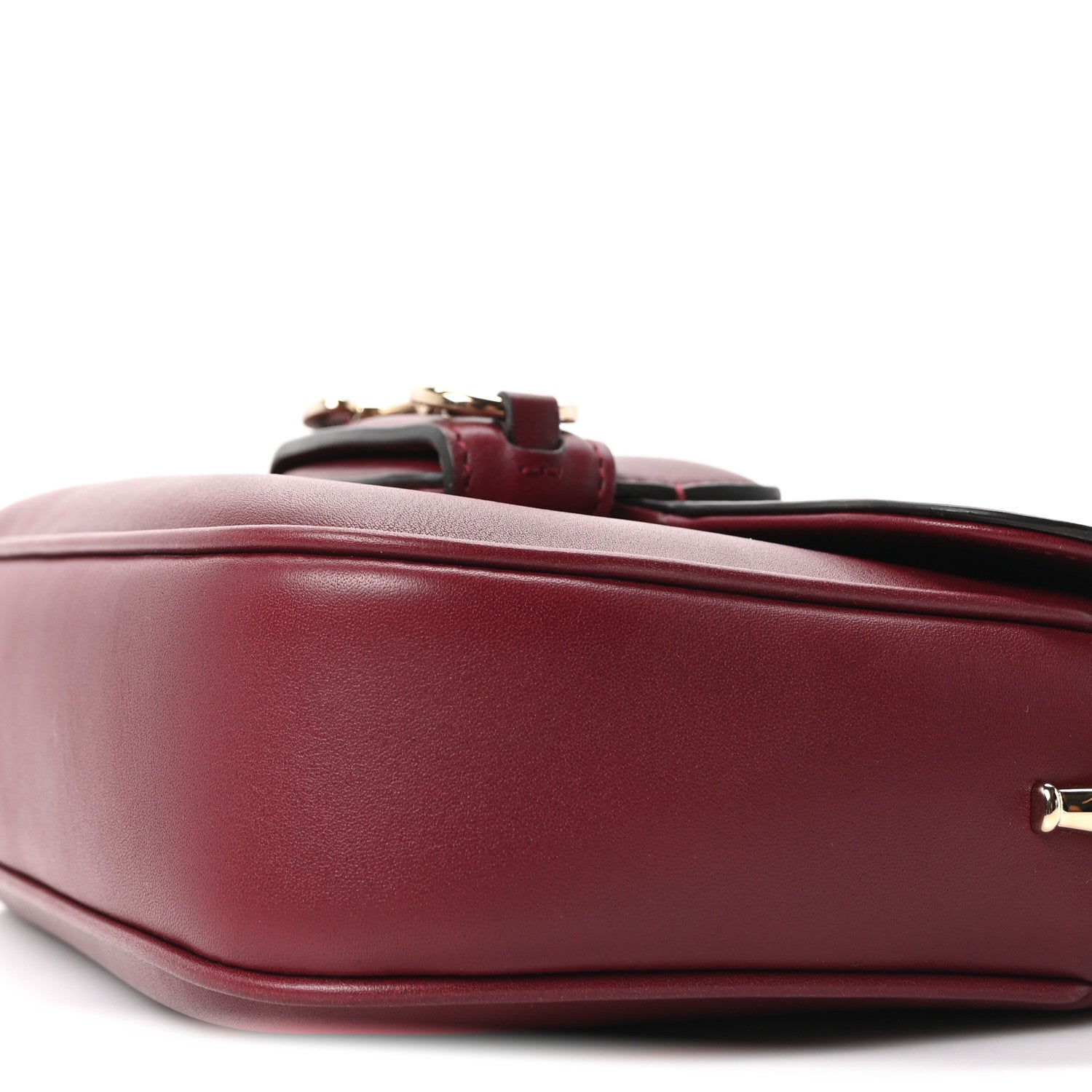 Arabella Calfskin Horsebit 1955 Shoulder Bag Rosso Ancora