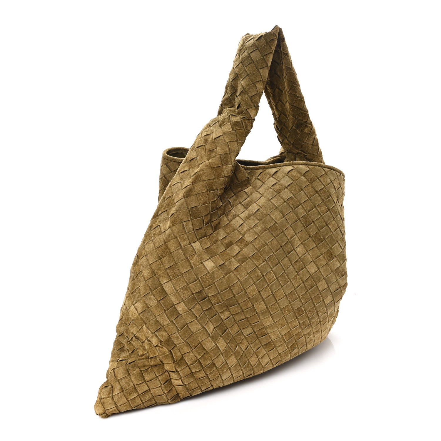 Suede Intrecciato Large Hop Mud