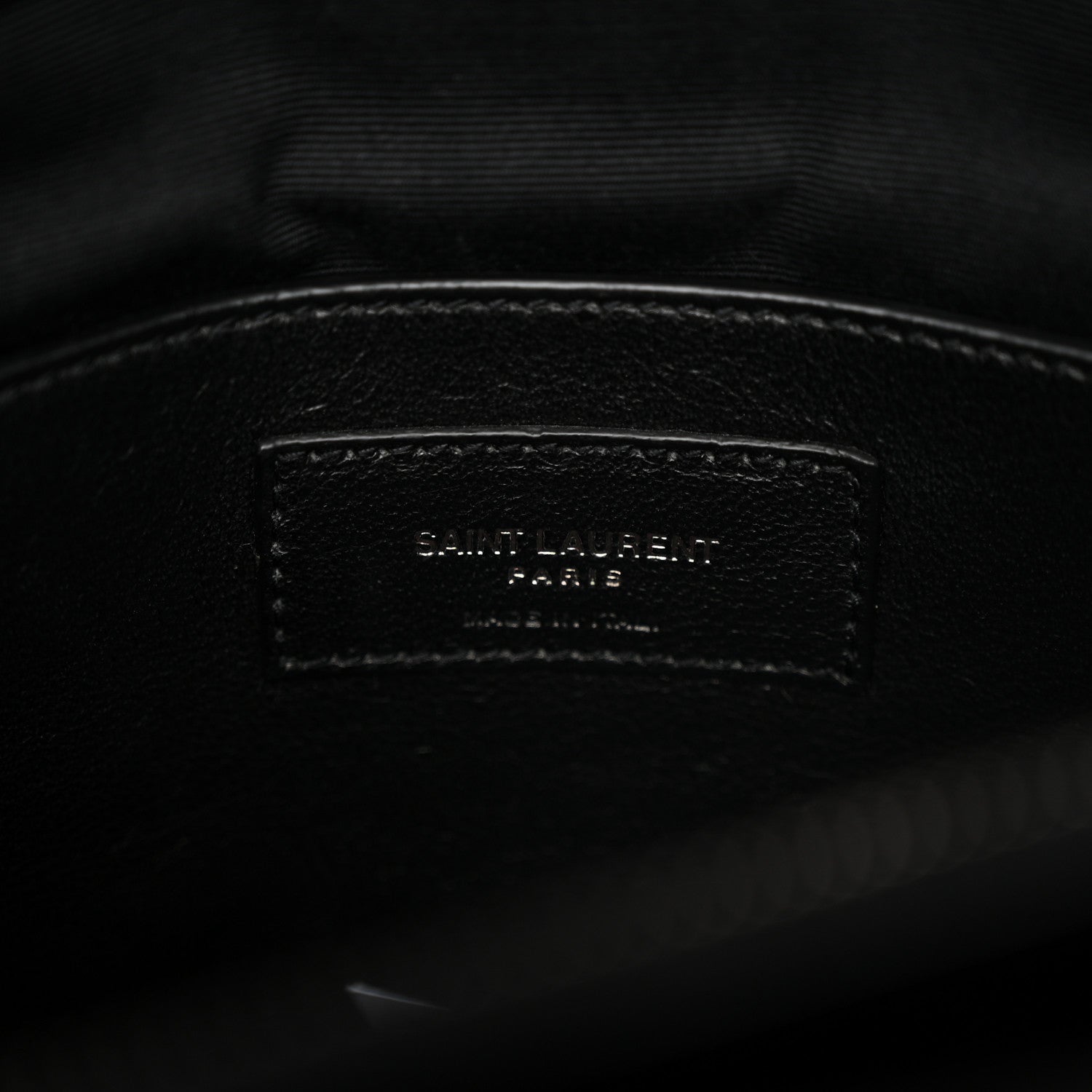 Sheepskin Matelasse Chevron Monogram Large College Satchel Black