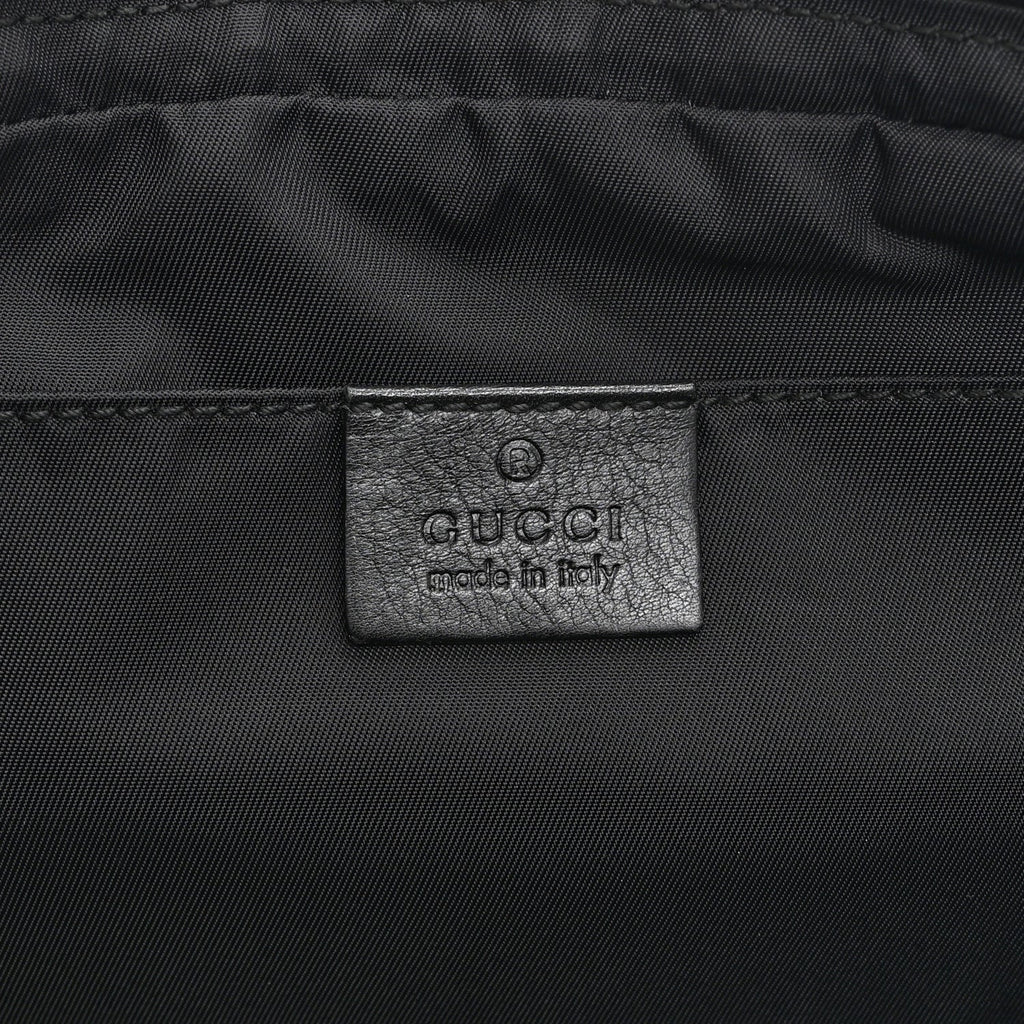 Guccissima Nylon Belt Bag  Black