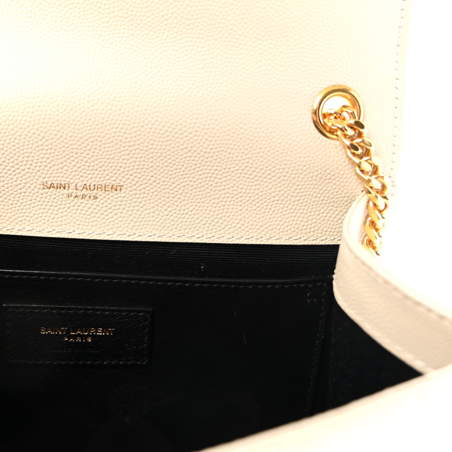 Grain De Poudre Small Monogram Kate Satchel Crema Soft