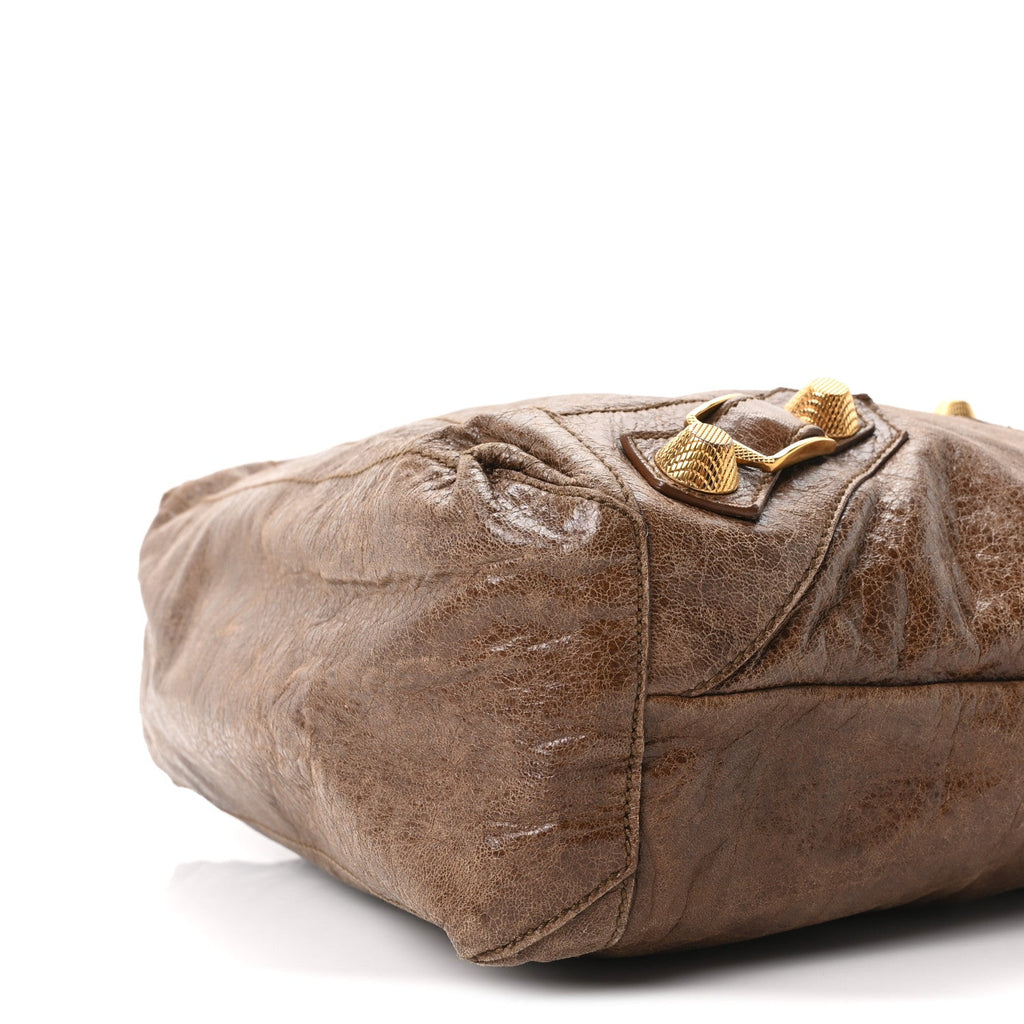 Agneau Giant 21 Gold Hardware Day Hobo Truffle