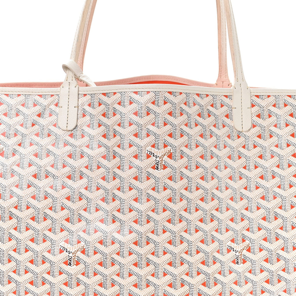 Goyardine Saint Louis Claire Voie GM White Orange