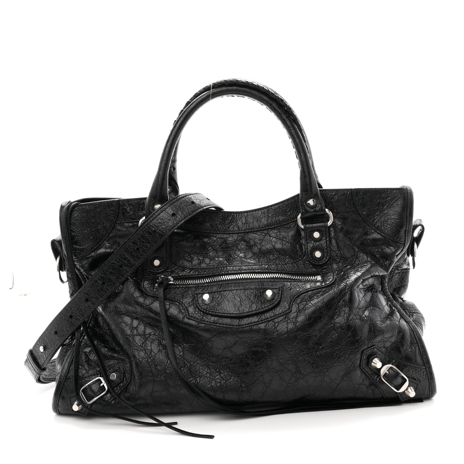 Agneau Arena Silver Hardware Medium Le City Black